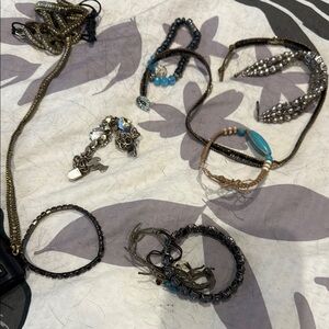 Elegant Blue and Silver Women's Jewelry Set